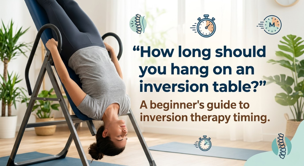 How long should you hang on an inversion table