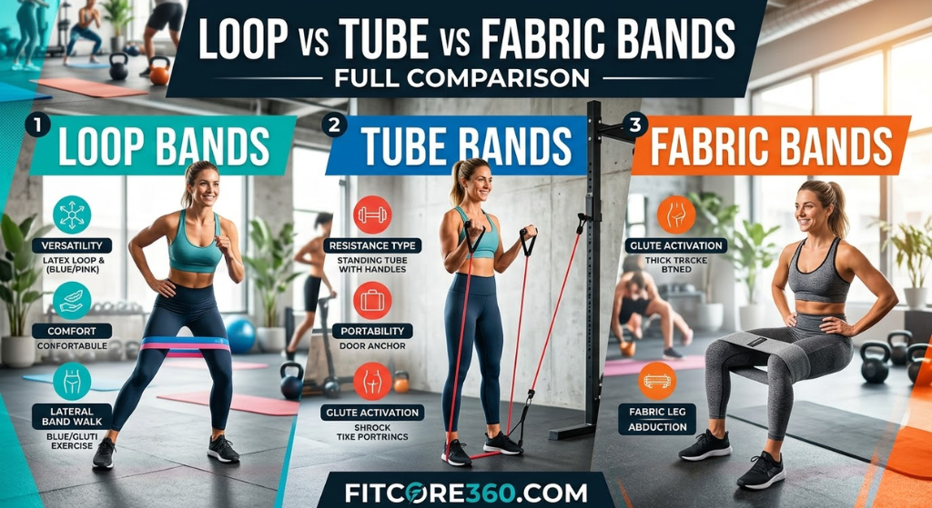 Loop vs tube vs fabric bands — full comparison