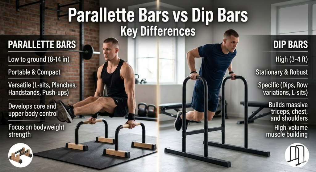 Parallette Bars vs Dip Bars