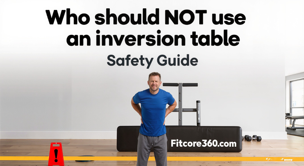 Who should NOT use an inversion table (safety guide)