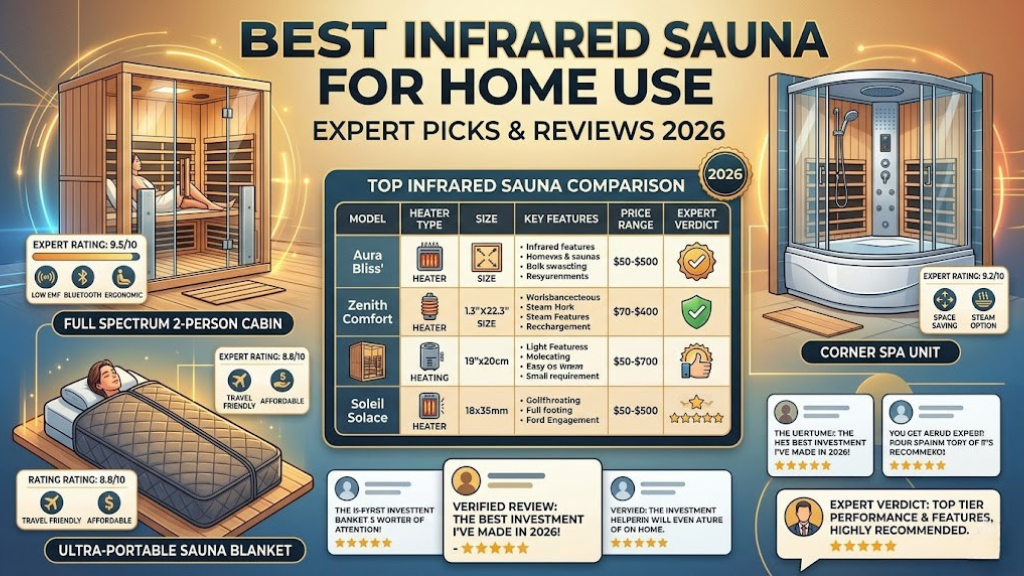 Best infrared sauna for home use — expert picks and reviews 2026
